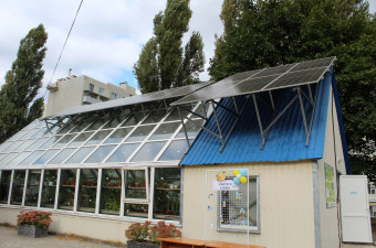 Встановлено СЕС на території об’єкту природно-заповідного фонду ботанічного саду «Юннатівський»